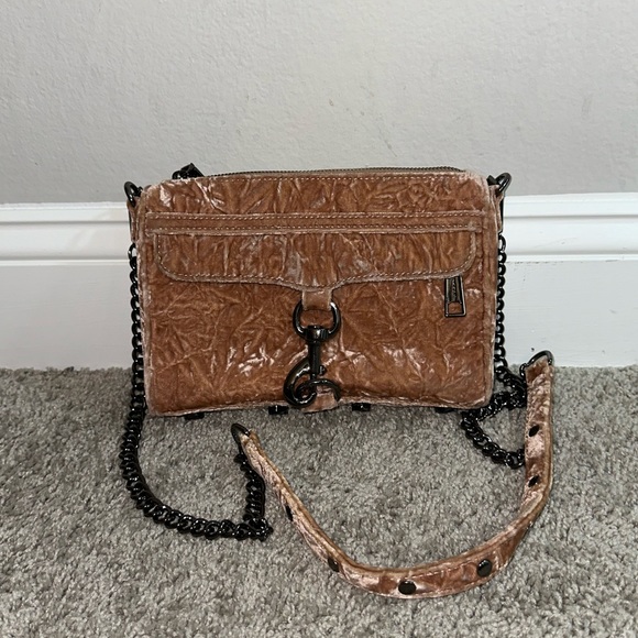 Rebecca Minkoff Handbags - LIKE NEW Rebecca Minkoff Mini MAC Crushed Velvet Adjustable Crossbody Bag